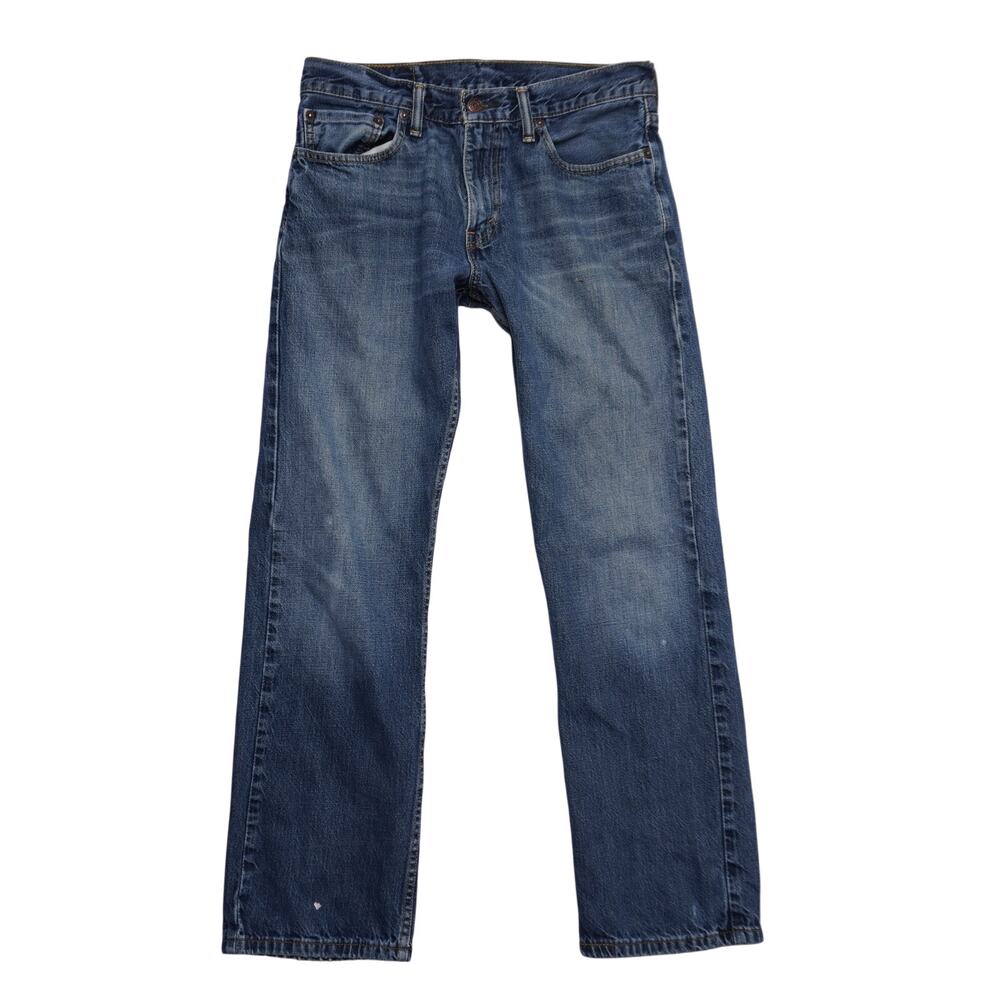 Levi's 514 Men's Straight Fit Jeans Blue Denim Made in Mexico Size 32‎